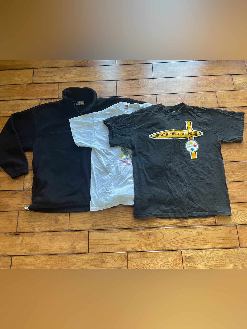 Pittsburgh steelers fleece and 2 tshirt bundle